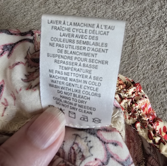 Maison d'Amelie Paris High Rise Wide Leg Pull On Boho Pants size medium - Picture 16 of 16